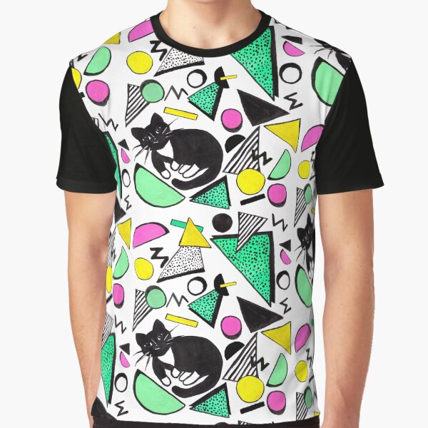 Mog Rad Cat | White Graphic T-Shirt