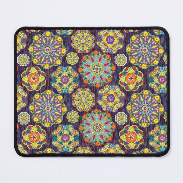Item preview, Intricate flower mandalas seamless pattern designed and sold by AleFairyland.