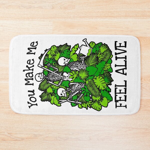 Item preview, You Make Me Feel Alive Plant Lover Skeleton Goth Gardener designed and sold by GrandeDuc.