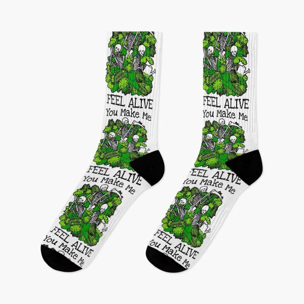 Item preview, You Make Me Feel Alive Plant Lover Skeleton Goth Gardener designed and sold by GrandeDuc.