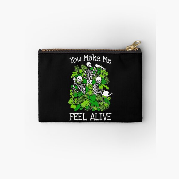 Item preview, You Make Me Feel Alive Plant Lover Skeleton Goth Gardener designed and sold by GrandeDuc.
