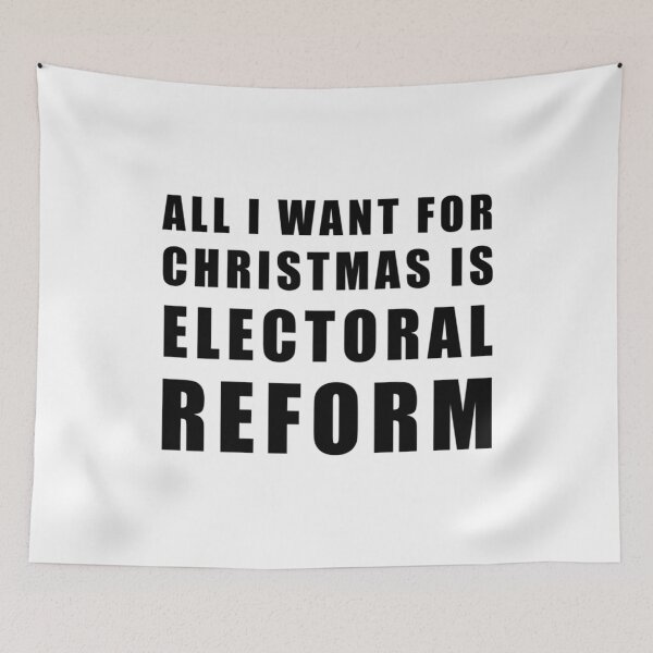 Item preview, All I Want For Christmas Is Electoral Reform - Anti-Tory, Margaret Thatcher, Political, Politics, An designed and sold by EVintageGallery.