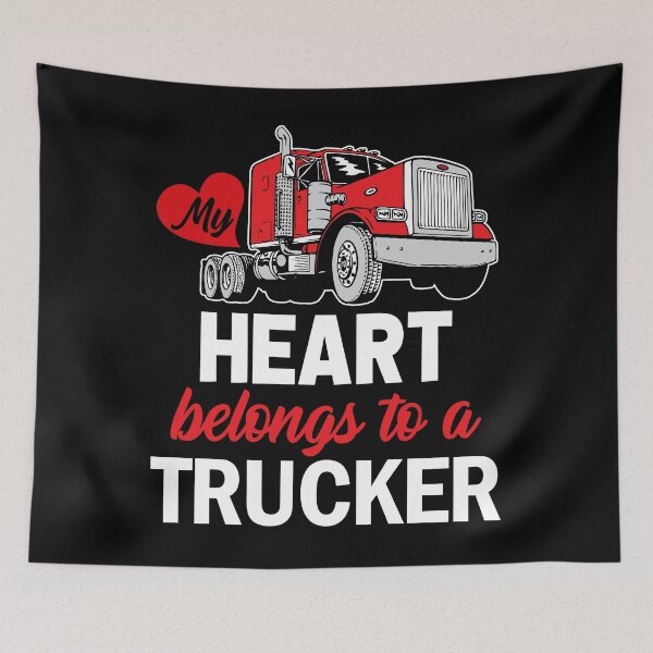 Item preview, My Heart Belongs To A Trucker designed and sold by SunsetGloww.