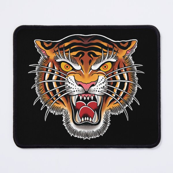 Item preview, Tiger Head Tattoo Design designed and sold by SevenRelics.