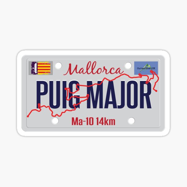 Item preview, Puig Major Mallorca Majorca Cycling Holiday Sticker T-Shirt 01 designed and sold by OuterShellUK.