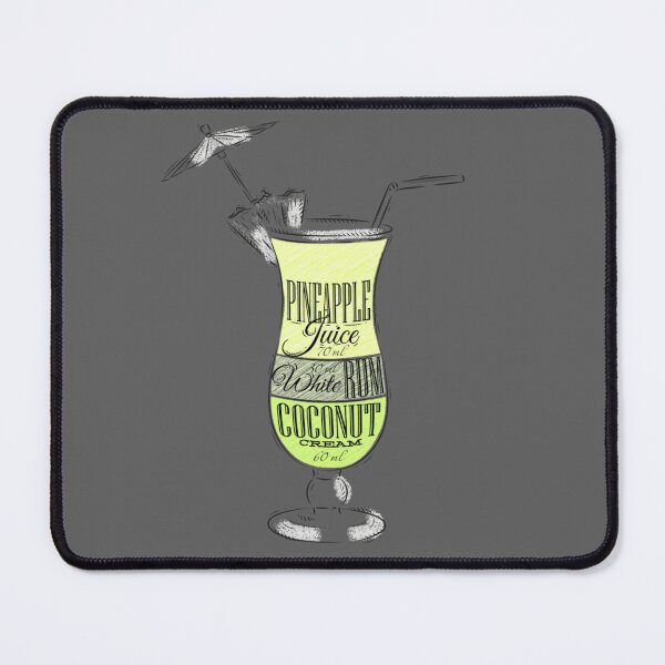 Item preview, Pina Colada Ingredients Cocktail Glass designed and sold by antevasinart.