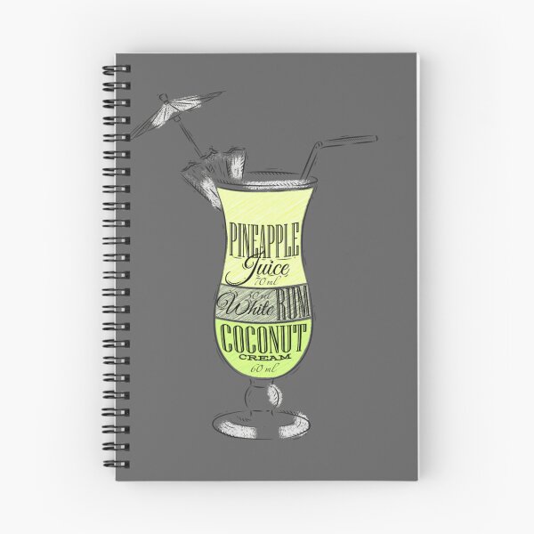 Item preview, Pina Colada Ingredients Cocktail Glass designed and sold by antevasinart.