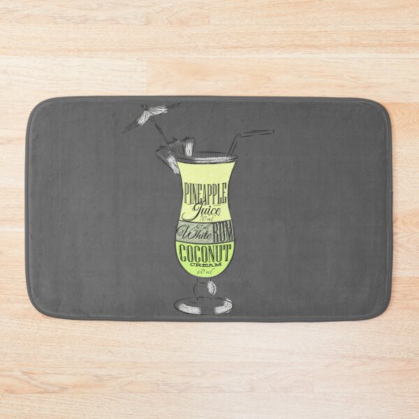 Item preview, Pina Colada Ingredients Cocktail Glass designed and sold by antevasinart.