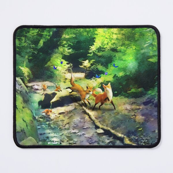 Item preview, Frolicking Foxes designed and sold by Susan Schroder Arts.