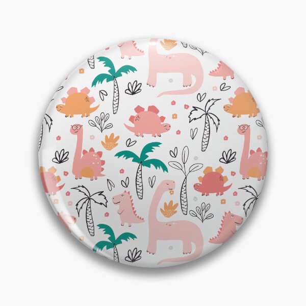 Item preview, funny pink dinosaurs with palm trees designed and sold by Akimatax ✯✯✯✯✯.