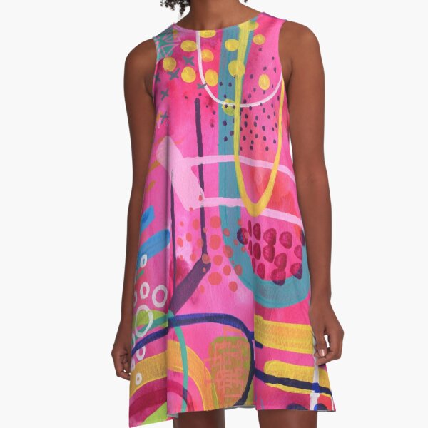 EmmaJonesArt Vivid A-Line Dress