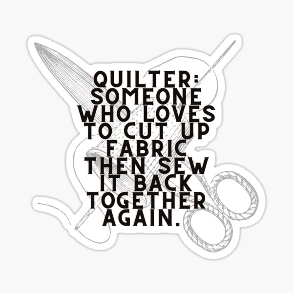 Item preview, Funny Quilter Saying designed and sold by SewHappyQuilt.