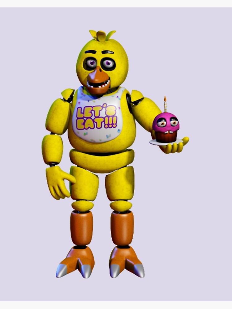 Withered Chica (Withereds 3) Art Board Print for Sale by ItsameWario