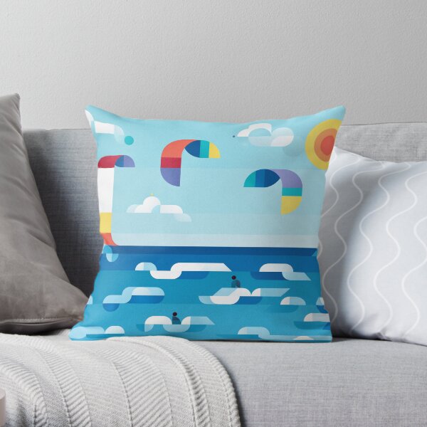 Kites dance Throw Pillow