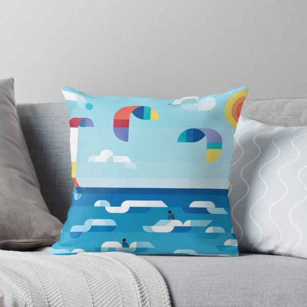 Kites dance Throw Pillow