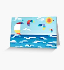 Kites dance Greeting Card