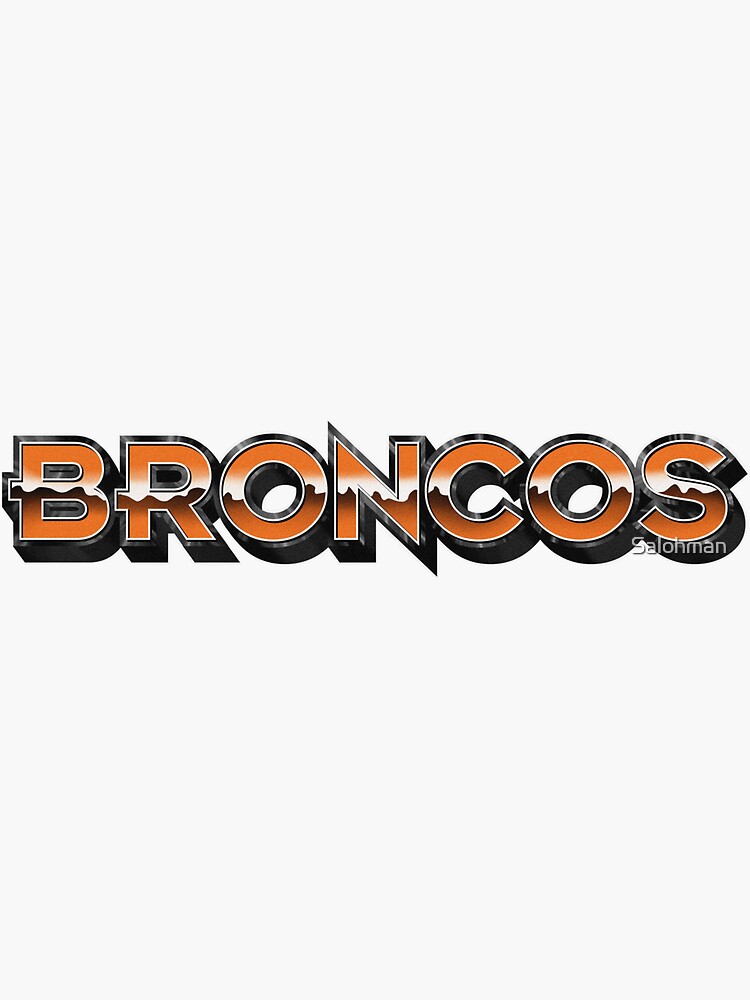 Mile High Bronco Sticker for Sale by NimbleAnvil