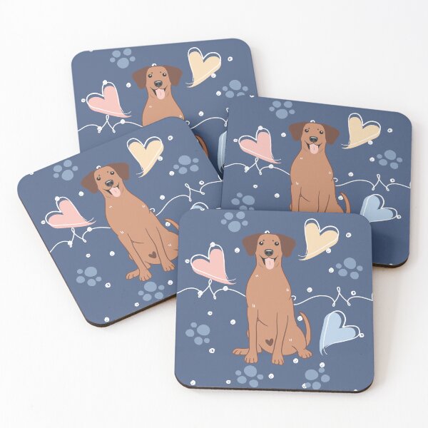Item preview, LOVE Red Wheaten White Rhodesian Ridgeback designed and sold by Lulupainting.