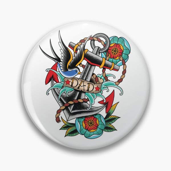 Item preview, Dad Tattoo design designed and sold by SevenRelics.