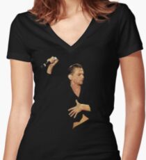 Dave Gahan - Depeche Mode Women's Fitted V-Neck T-Shirt