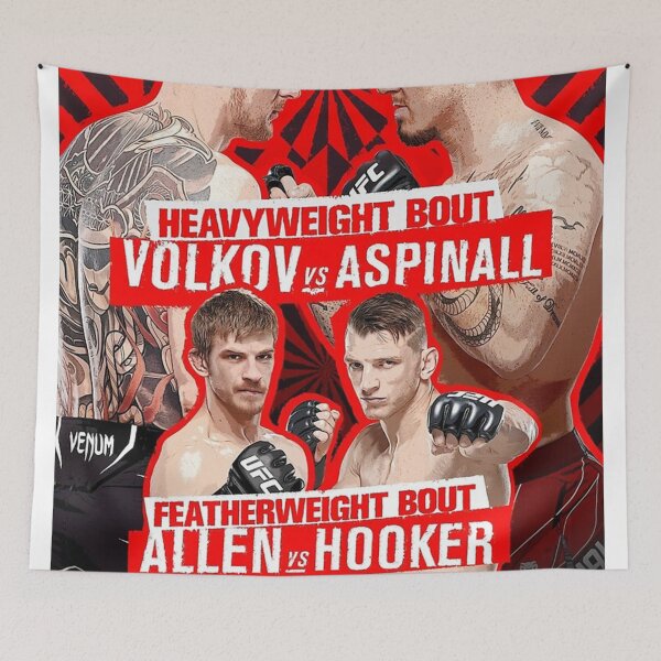 Item preview, Aspinall Vs Volkov poster designed and sold by headkatie.