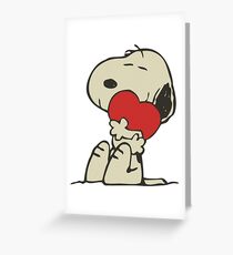 Snoopy love Greeting Card