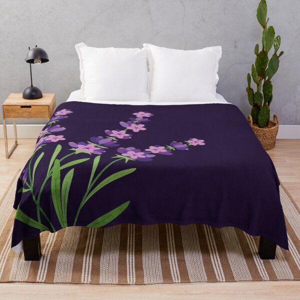 Item preview, Trendy hand-drawn Lavender illustration. Beautiful and fun original flower with blossom. designed and sold by ChrisiMM.