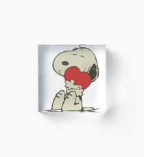 Snoopy love Acrylic Block
