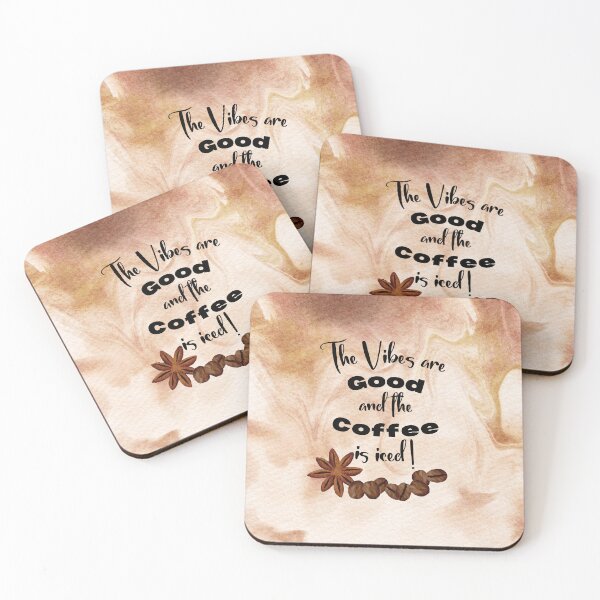 Item preview, The vibes are good and the coffee is iced  designed and sold by Jennykies.