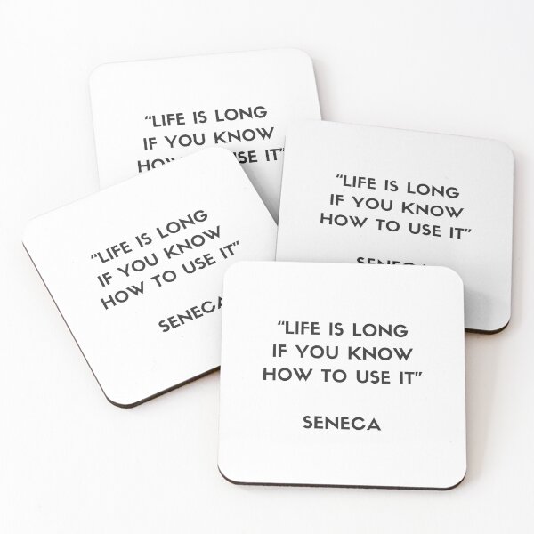 Item preview, Cita de filosofía estoica - Séneca - La vida es larga si sabes cómo usarla designed and sold by Inspirationmotivation.