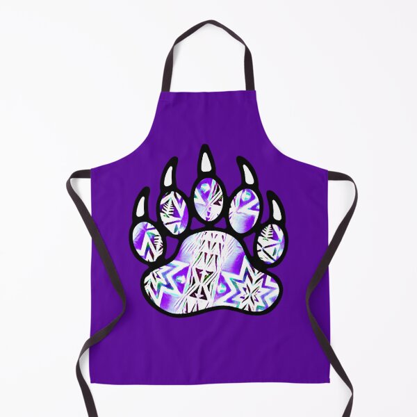 Item preview, Purple / White Native Bear Paw Print designed and sold by JMWCD.