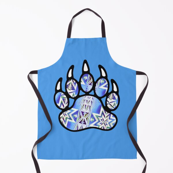 Item preview, Blue / White Native Bear Paw Print designed and sold by JMWCD.
