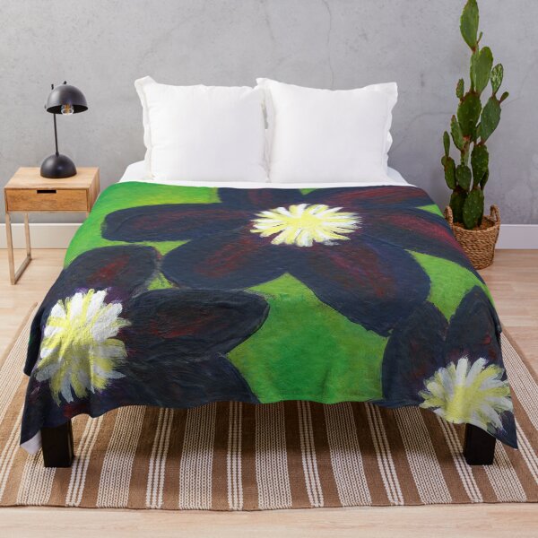 Artikelvorschau, Clematis-Blumen-Design entworfen und verkauft von Janine-Brewster.