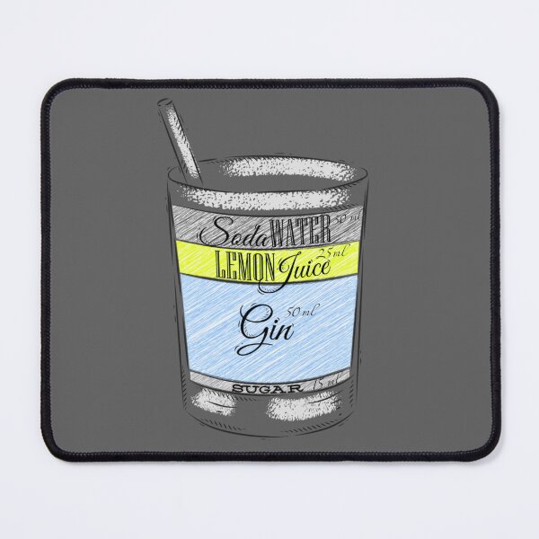 Item preview, Tom Collins Ingredients Cocktail Glass designed and sold by antevasinart.