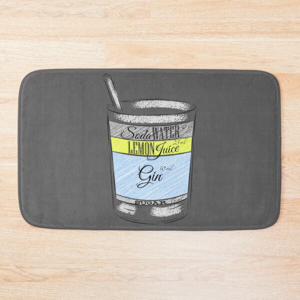 Item preview, Tom Collins Ingredients Cocktail Glass designed and sold by antevasinart.