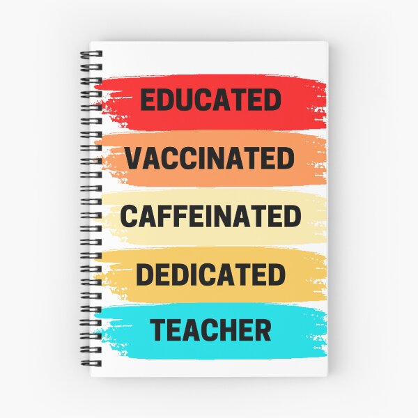 Item preview, Educated, Vaccinated, Caffeinated, Dedicated, Teacher - Funny Gift for Teachers  designed and sold by KereetsaOne.