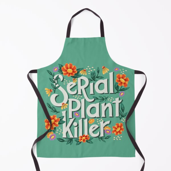 Item preview, Serial plant killer lettering illustration with flowers and plants VECTOR designed and sold by BlueLela.