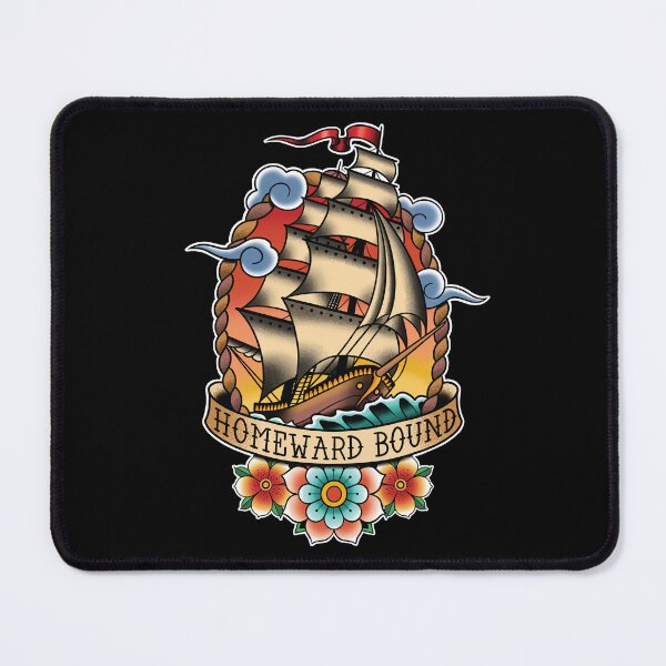 Item preview, Homeward Bound Traditional Tattoo Sailing Ship designed and sold by SevenRelics.