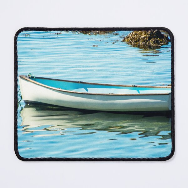 Item preview, Landscape view of rowboat reflection designed and sold by Ruth Curtis.