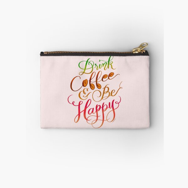Item preview, Coffee Gift - Drink Coffee & Be Happy Hand Lettered Design designed and sold by DoubleBrush.