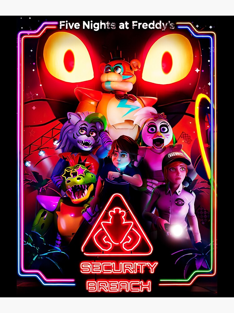 Security Breach Poster  Five nights at freddy's, Fnaf, Five night