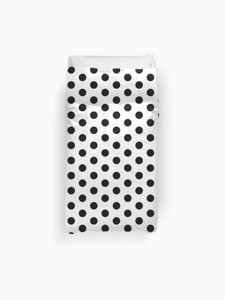 Black And White Dalmatian Polka Dot Duvet Bedspread Duvet Cover