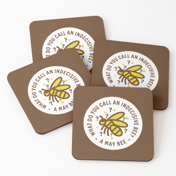 Item preview, Funny riddle - What do you call an indecisive bee? A may bee. designed and sold by Rhu Creations.