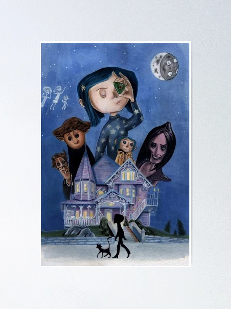 Coraline Movie Poster, Movie Poster Art, Vintage Film Art, Classic Movie  Poster, Retro Movie Poster, Movie Poster Wall Art, Size A2 A3 A4 A5 