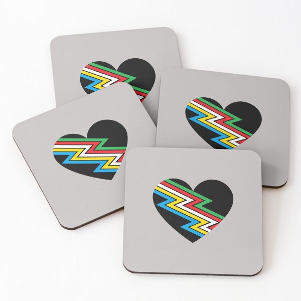 Item preview, Disability Pride Flag Heart  designed and sold by doubledreamer.