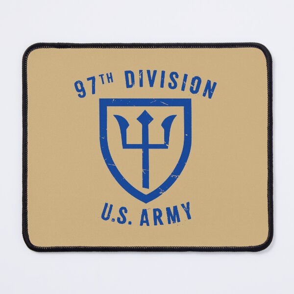 Item preview, 97th Division - Vintage Blue Emblem designed and sold by Royal-Elite.
