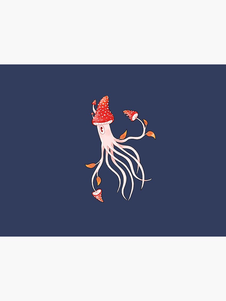 Thumbnail 5 of 5, Pet Mat, Toadstool Squid designed and sold by JessaKinney.