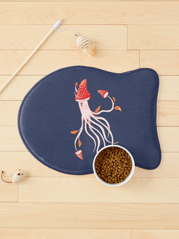 Thumbnail 1 of 5, Pet Mat, Toadstool Squid designed and sold by JessaKinney.