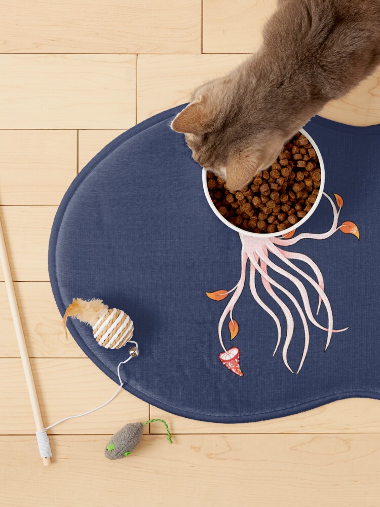 Thumbnail 3 of 5, Pet Mat, Toadstool Squid designed and sold by JessaKinney.