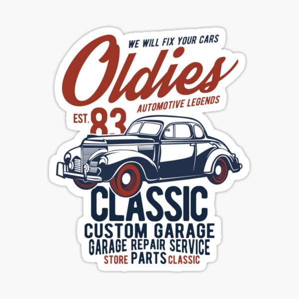 Oldies Fitted Scoop Sticker For Sale By Kuskoreetzu Redbubble 3098